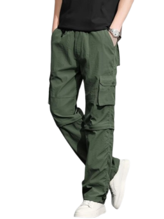 Olive Green Cargo Trousers